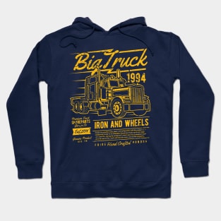 Big Truck Semi Iron And Wheels 1994 Auto Parts Hoodie